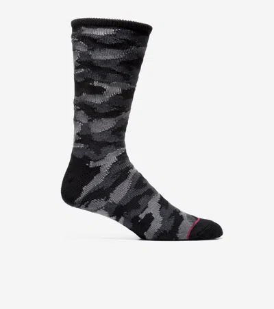 Cole Haan Men's Camo Casual Crew Socks - Black In Multi