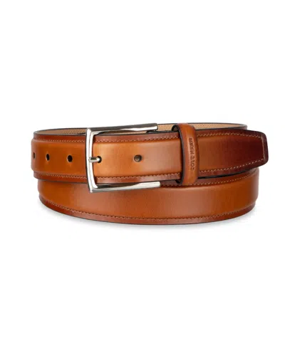 Cole Haan Men's Classic Burnished Edge Dress Belt In Brown
