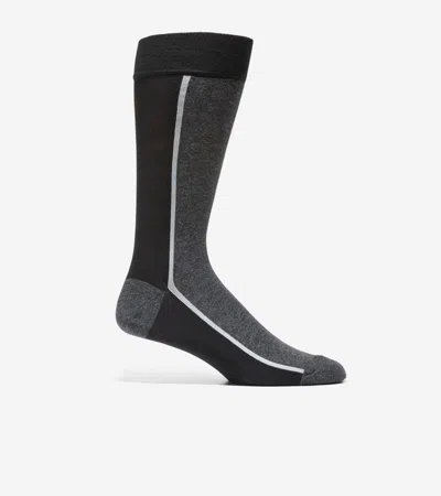 Cole Haan Men's Clocking Dress Crew Socks - Black