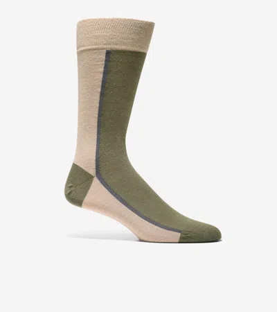 Cole Haan Men's Clocking Dress Crew Socks - Green