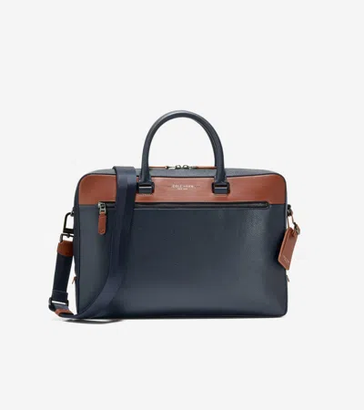 Cole Haan Men's Damon Briefcase - Blue In White