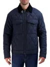 Cole Haan Diamond Quilted Jacket In Navy