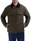 Cole Haan Men's Diamond Quilted Jacket In Olive