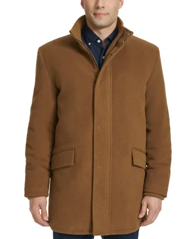 COLE HAAN MEN'S FULL-ZIP STAND-COLLAR CAR COAT
