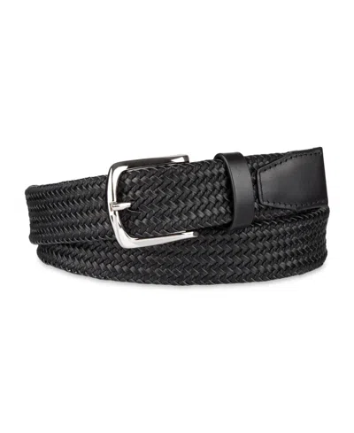Cole Haan Men's Fully Adjustable Leather Braided Belt In Neutral