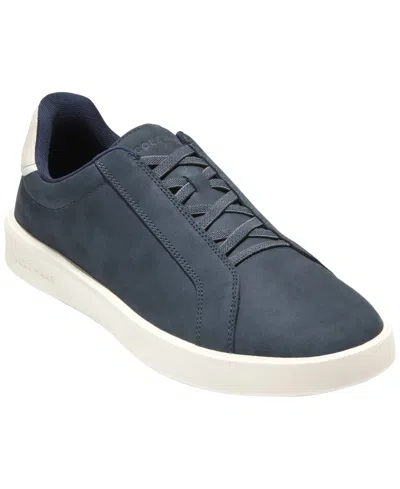 Cole Haan Grand Crosscourt Daily Elastic Lace Slip-on Sneakers In Blue