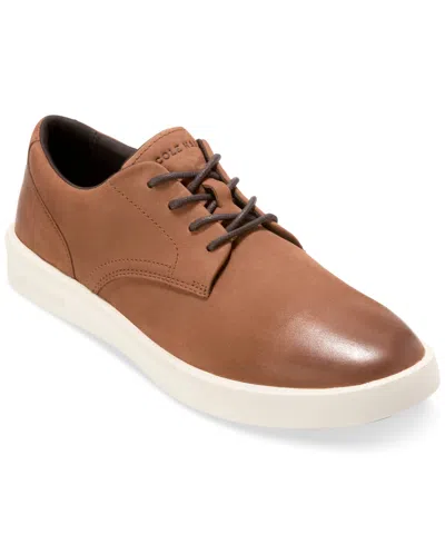 Cole Haan Men's Grand Crosscourt Daily Lace-up Sneakers In British Tan Nubuck