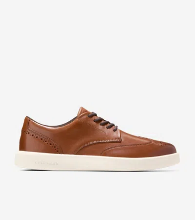 Cole Haan Men's Grand Crosscourt Daily Wingtip Sneakers - Brown Size 9