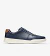 Cole Haan Men's Grand Crosscourt Modern Perf Sneaker Men's Shoes In Peacoat Perforated-british Tan