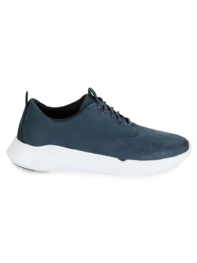 Cole Haan Men's Grand Crosscourt Nubuck Low Top Sneakers In Navy