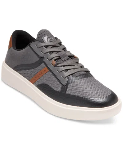 Cole Haan Men's Grand Crosscourt Winner Mixed-media Lace-up Sneakers In Magnet-ivory