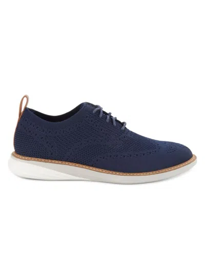 Cole Haan Men's Grand Evelyn Wingtip Oxfords In Marine Blue