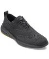 Cole Haan Men's Grand Hurrion Stitchlite Wingtip Oxford Shoes In Black Stitchlite