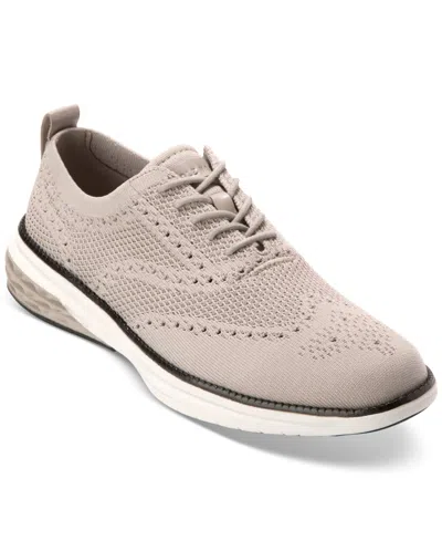 Cole Haan Men's Grand Hurrion Stitchlite Wingtip Oxford Shoes In Dove-paloma Stitchlite