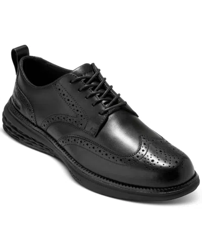 Cole Haan Men's Grand Hurrion Wingtip Oxford Dress Shoe In Black-black