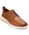 Cole Haan Men's Grand Hurrion Wingtip Oxford Dress Shoe In British Tan-ivory