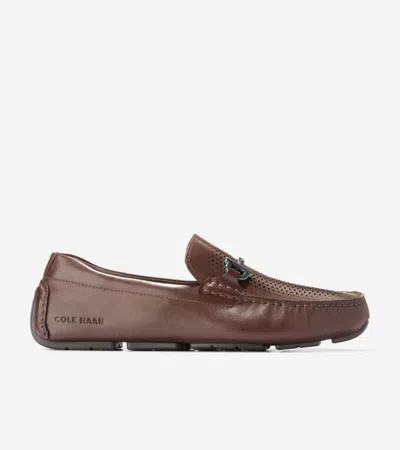 Cole Haan Men's Grand Laser Bit Driving Loafers - Brown Size 8 | ModeSens