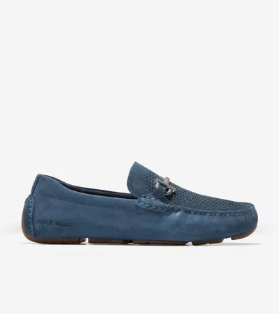 Cole Haan Men's Grand Laser Bit Driving Loafers - Blue Size 9.5