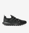 Cole Haan Mens Black Grandmøtion Stitchlite Ii Panelled Woven Low-top Trainers Eur 41 / 7 Uk In Black