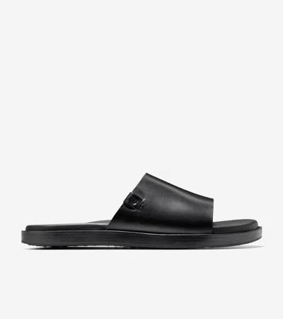 Cole Haan Men's Grand Neoclassic Single Strap Sandals - Black Size 12