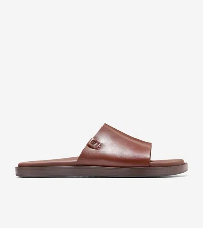 Cole Haan Men's Grand Neoclassic Single Strap Sandals - Brown Size 8