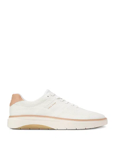 Cole Haan Men's Grandpr Featherarc Stitchlite Lace Up Sneakers In Optic White