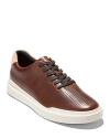 Cole Haan Men's Grandpr Rally Laser Cut Lace Up Sneakers In Chocolate/espresso