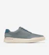Cole Haan Grandpro Rally Laser Cut Sneakers In Stormy Weather-blue Wing Teal