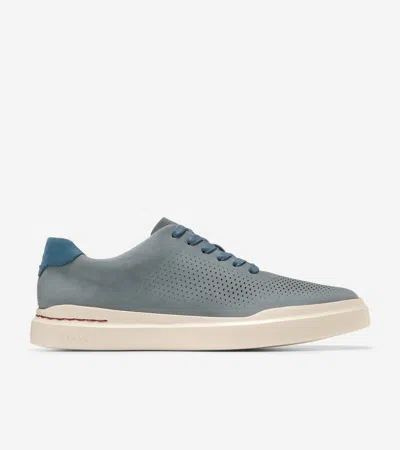 Cole Haan Men's Grandprø Rally Laser Cut Sneaker In Stormy Weather-blue Wing Teal