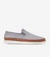 Cole Haan Men's Grandprø Strawpoint Twin Gore Loafers - Grey Size 9.5 In Gray
