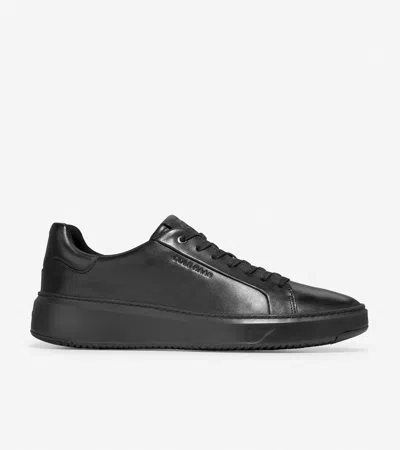 Cole Haan Men's Grandprø Topspin Sneaker - Beige Size 15 In Black Leather-black