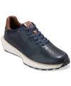 Cole Haan Grandpro Ashland Laser Perforated Sneaker In Navy Blazer-british Tan-ivory