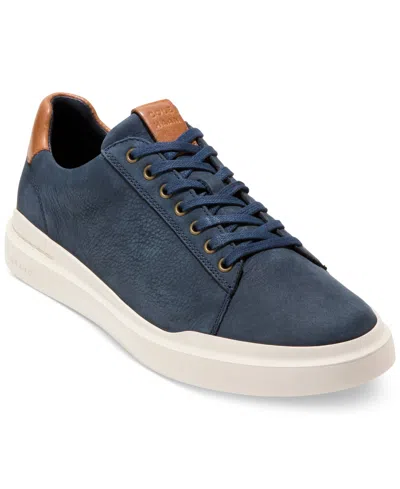 Cole Haan Men's Grandpr Rally Ltt Sneakers - Regular In Navy Blazer Nubuck,british Tan,ivory