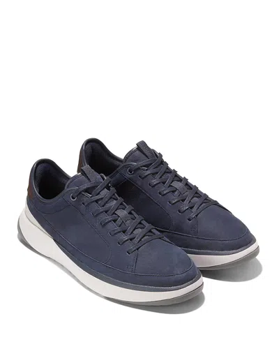 Cole Haan Grandpro All Day Court Leather Sneakers In Blue