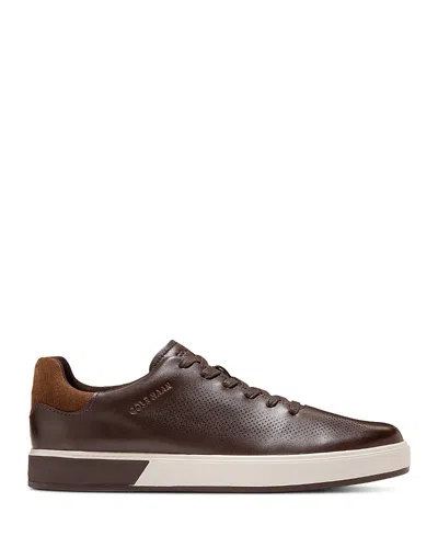 Cole Haan Men's Grandpro Angleace Leather Sneakers In Brown