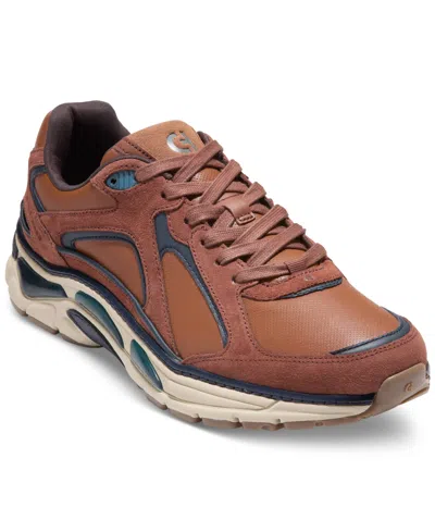 Cole Haan Men's Grandpro Millenia Sneaker In British Tan-navy Blazer