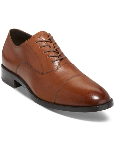 Cole Haan Men's Hawthorne Lace-up Cap-toe Oxford Dress Shoes In British Tan