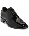 Cole Haan Men's Hawthorne Plain Oxford Dress Shoe In Black Patent,black