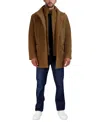 Cole Haan Men's Full-zip Stand-collar Car Coat In Camel