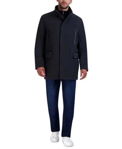 Cole Haan Men's Heavy Plush Car Coat In Charcoal