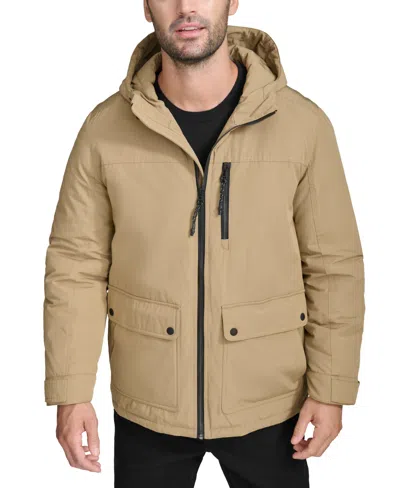 Cole Haan Men's Hooded Down Jacket In Brown