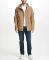 Cole Haan Men's Hooded Rain Jacket In Khaki