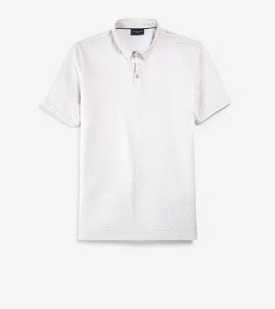 Cole Haan Men's Iconic Polo Shirt - Beige Size Large In White