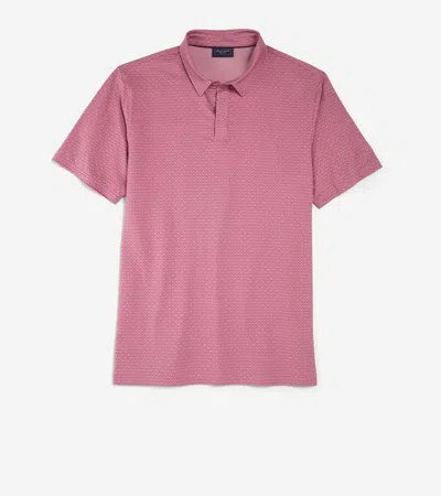 Cole Haan Men's Iconic Polo Shirt - Light Red Size Small In Pink