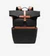 Cole Haan Men's Judson Brushed Twill Backpack - Black In Black