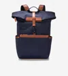 Cole Haan Men's Judson Brushed Twill Backpack - Blue In Blue
