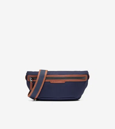 Cole Haan Men's Judson Brushed Twill Crossbody - Blue