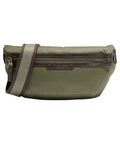 Cole Haan Men's Judson Brushed Twill Crossbody Bag In Green