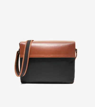 Cole Haan Men's Judson Brushed Twill Messenger - Black
