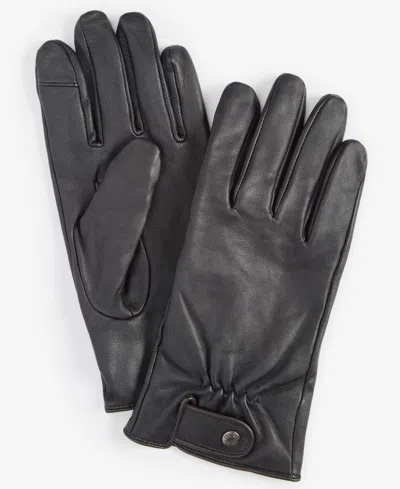 Cole Haan Men's Leather Belted Gloves In Black